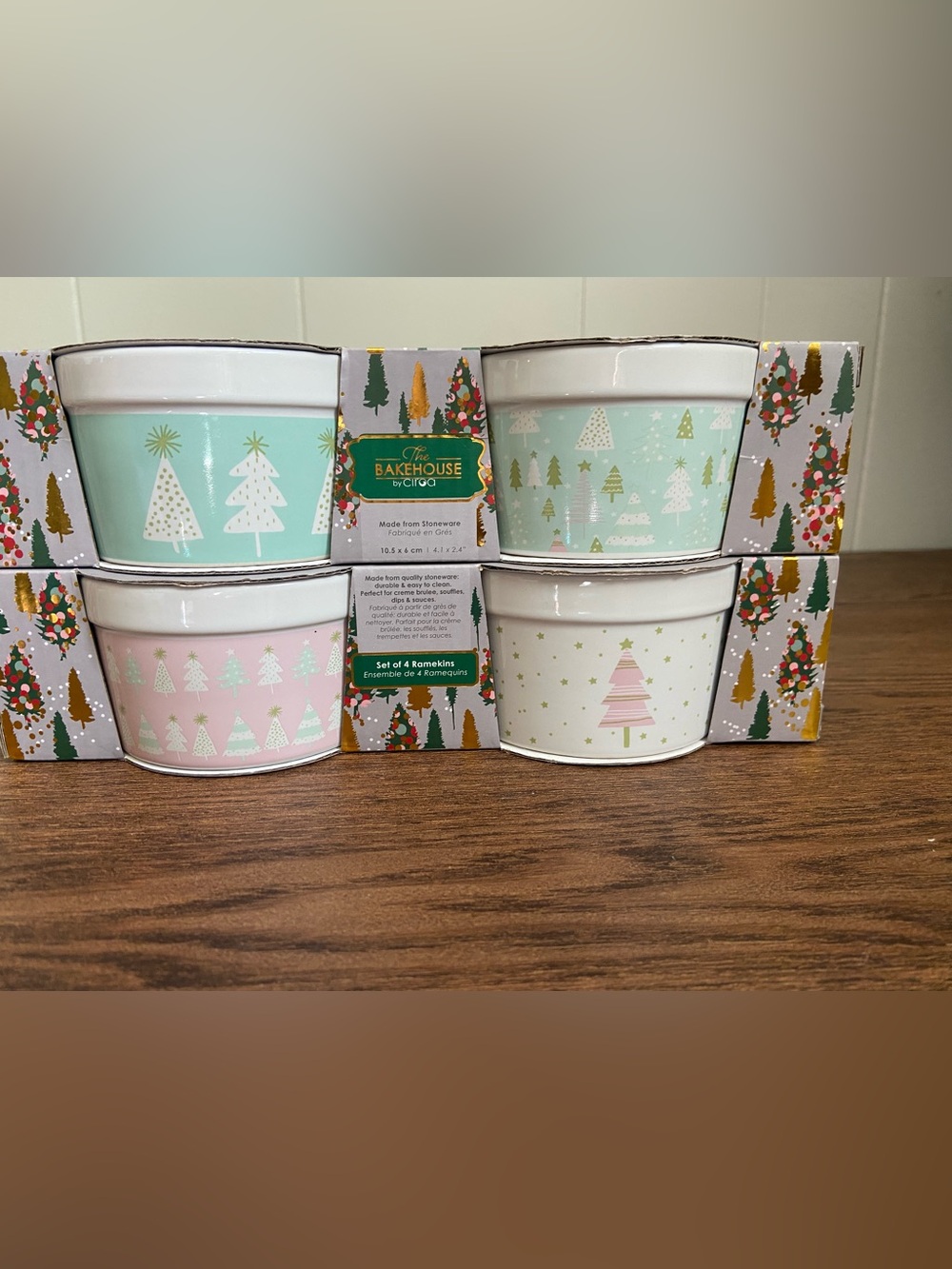The Bakehouse by Circo Holiday Ramekins - Pastel Tree Set